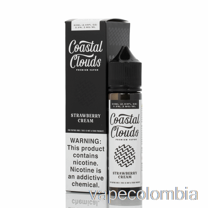 Vape Desechable Crema De Fresa - Costeras Nubes Co. - 60ml 3mg